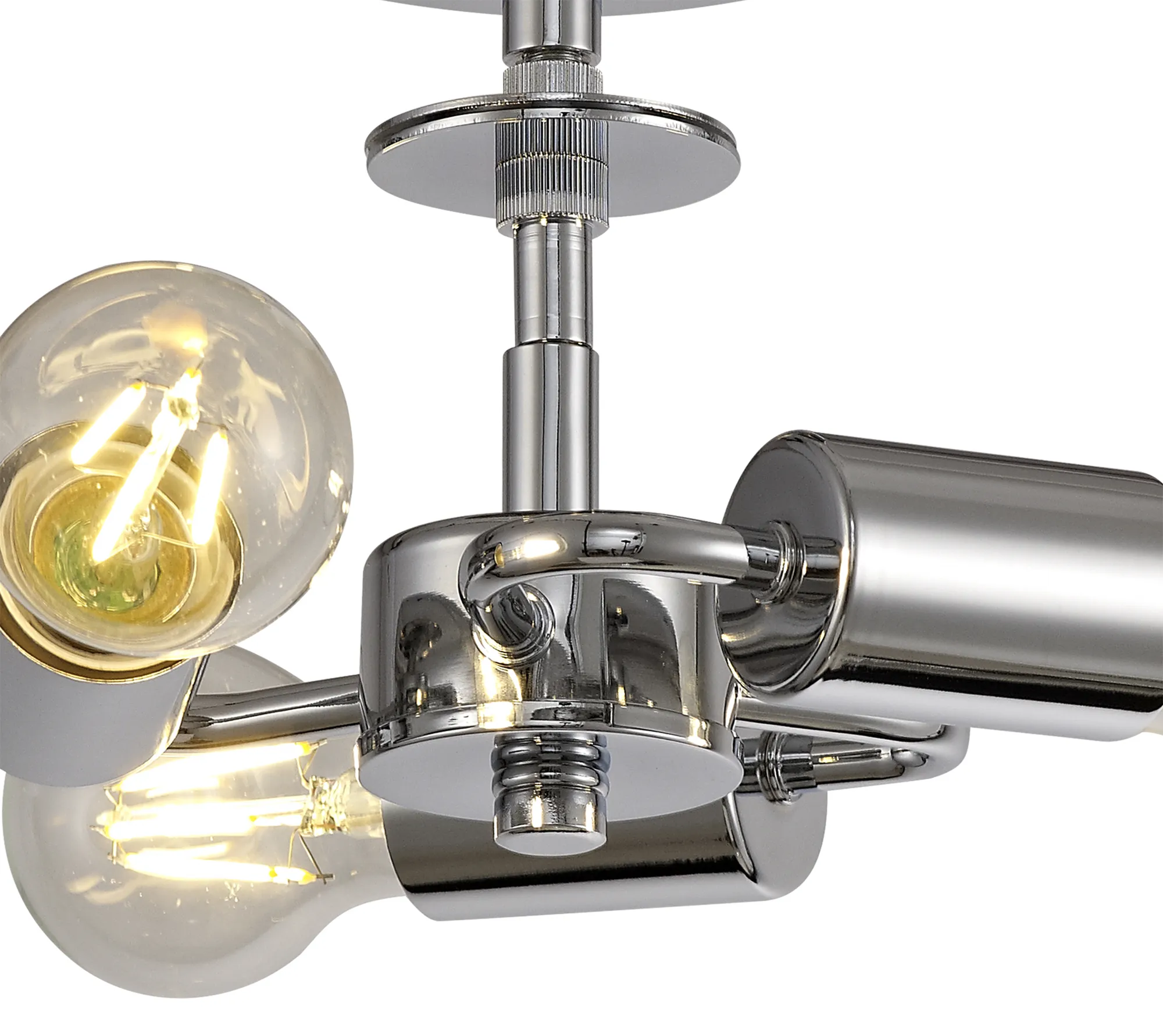 Baymont 50cm, Flush 3 Light Polished Chrome, Nude Beige/Moonlight, Frosted Diffuser DK0360  Deco Baymont CH NU